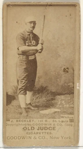 Beckley, 1st Base, St. Louis Whites, from the Old Judge series (N172) for Old Judge Cigarettes