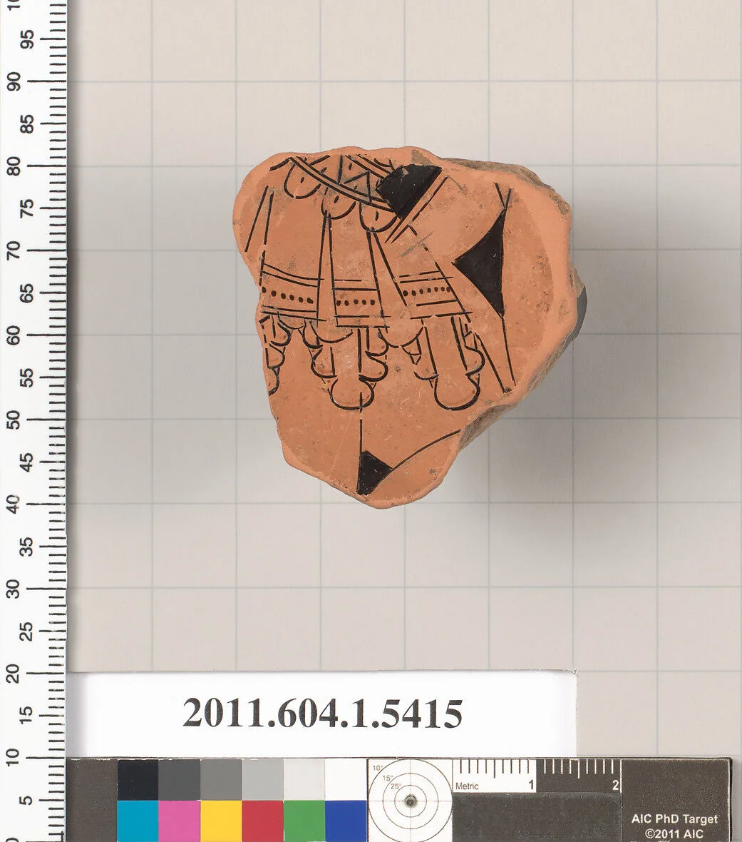 Terracotta fragment of a kylix (drinking cup) — Unknown