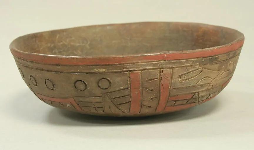 Incised Painted Bowl with Felines — Unknown