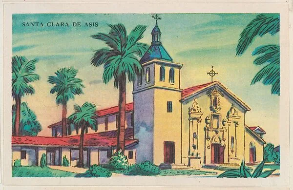 Santa Clara De Asis, bakery card from the Missions series (D39-6), issued by the Gordon Bread Company — Gordon Bread Company