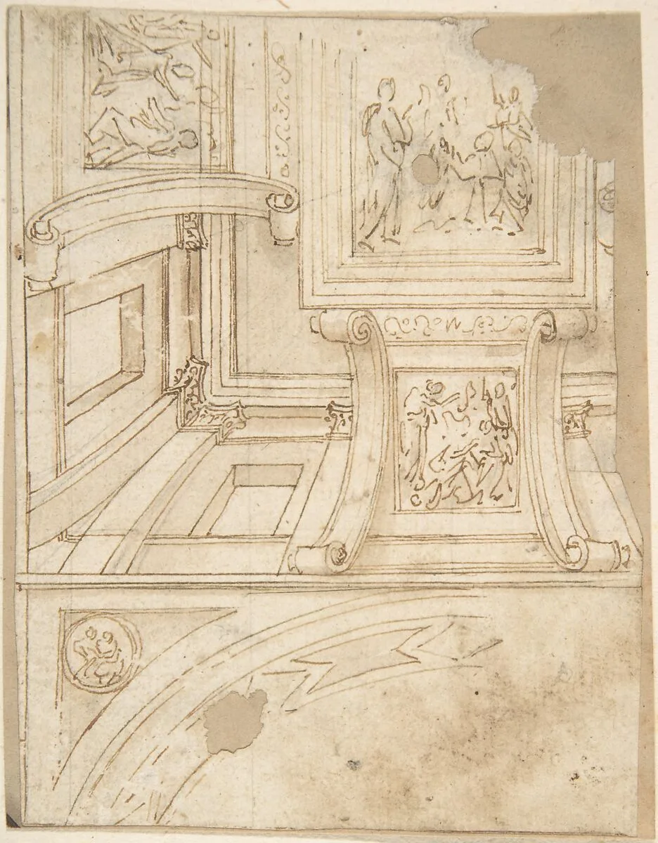 Design for a Ceiling — Anonymous, Italian, 16th century
