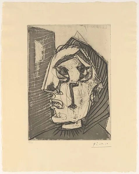 Weeping Woman in Front of a Wall — Pablo Picasso|Jacques Frélaut|Galerie Louise Leiris