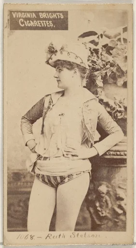 Card 1068, Ruth Stetson, from the Actors and Actresses series (N45, Type 2) for Virginia Brights Cigarettes