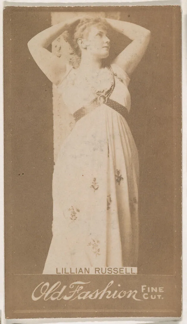 Lillian Russell, from the Actresses series (N664) promoting Old Fashion Fine Cut Tobacco — Unknown