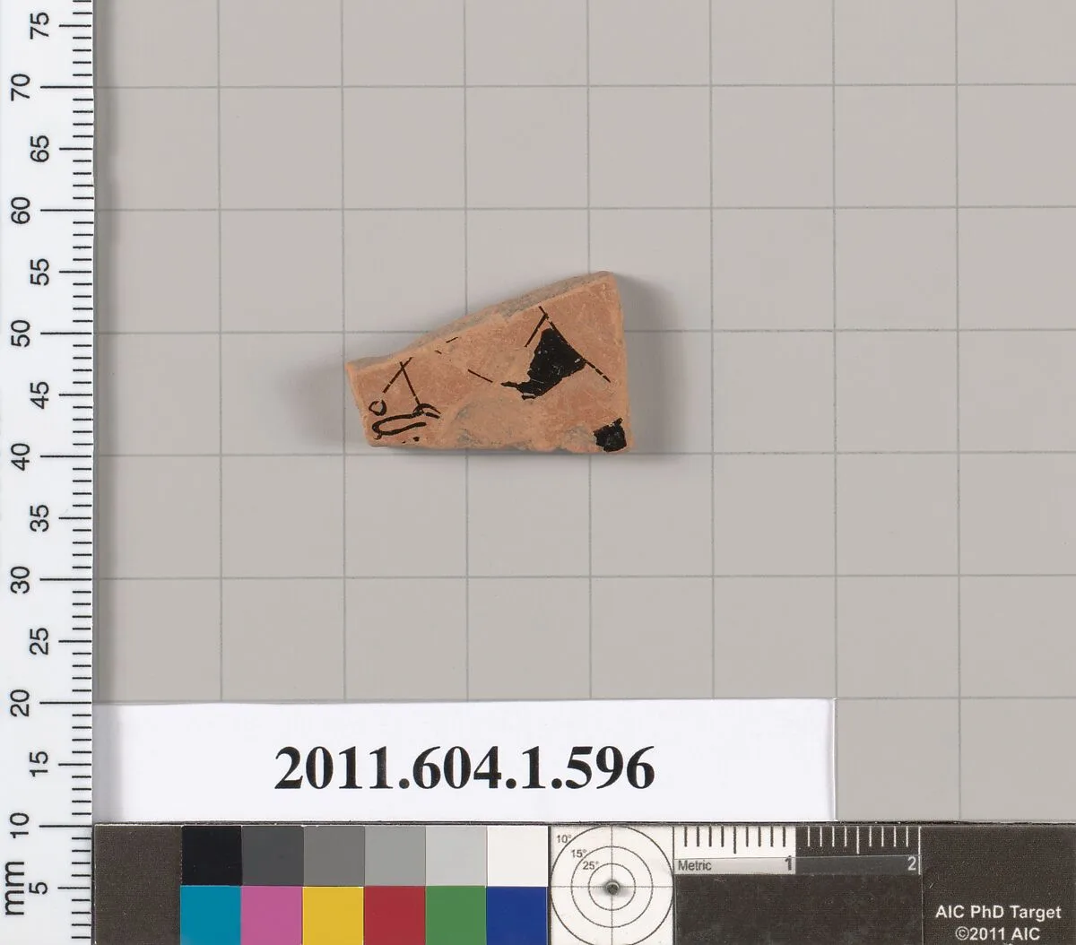 Terracotta fragment of a kylix (drinking cup) — Unknown