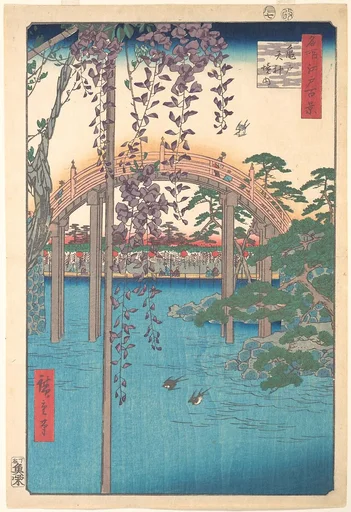 名所江戸百景 亀戸天神境内|In the Kameido Tenjin Shrine Compound
