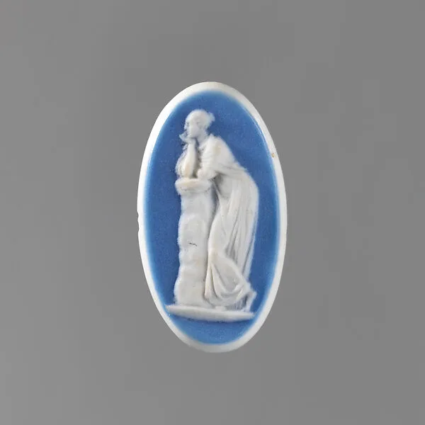 Woman leaning on a column — Josiah Wedgwood and Sons