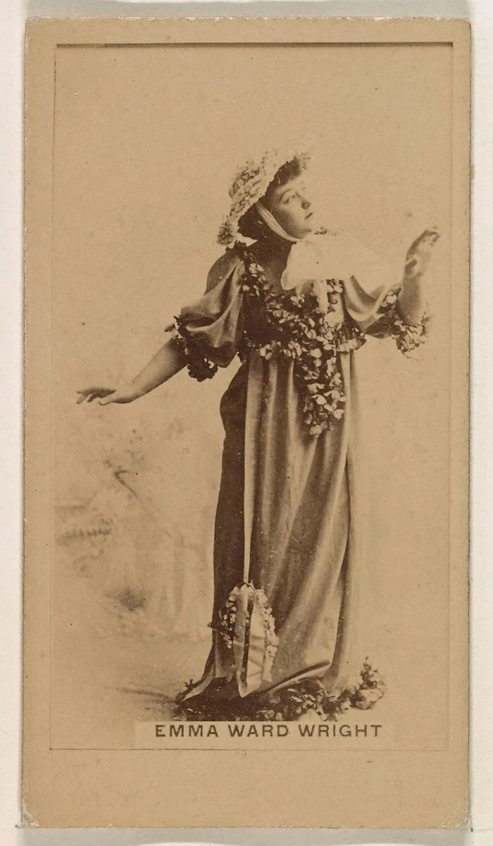 Emma Ward Wright, from the Actresses series (N245) issued by Kinney Brothers to promote Sweet Caporal Cigarettes — Kinney Brothers Tobacco Company
