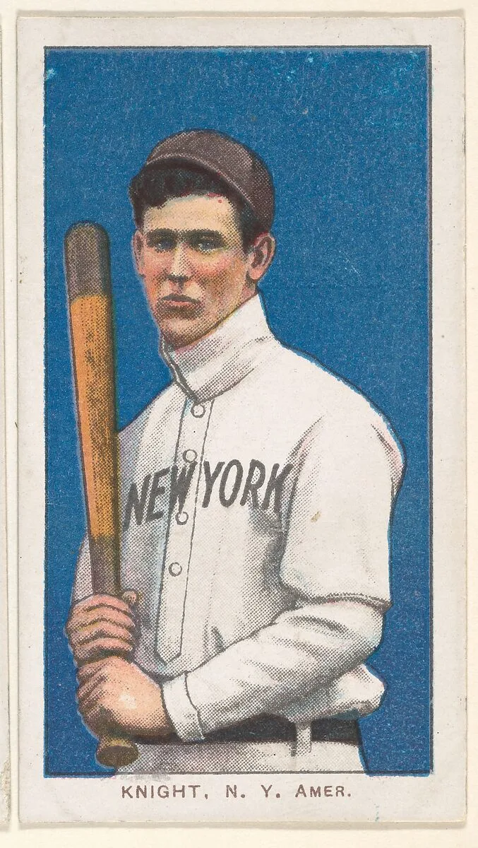 Knight, New York, American League, from the White Border series (T206) for the American Tobacco Company — American Tobacco Company