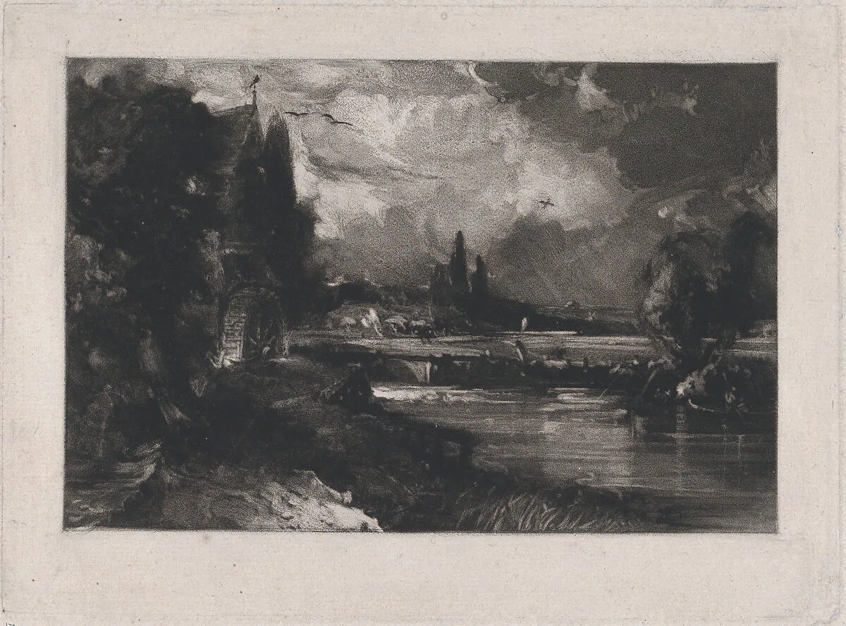 A Mill — David Lucas|John Constable