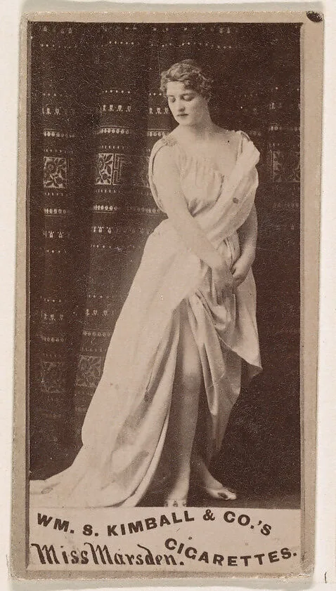 Miss Marsden, from the Actresses series (N203) issued by Wm. S. Kimball & Co. — William S. Kimball & Company
