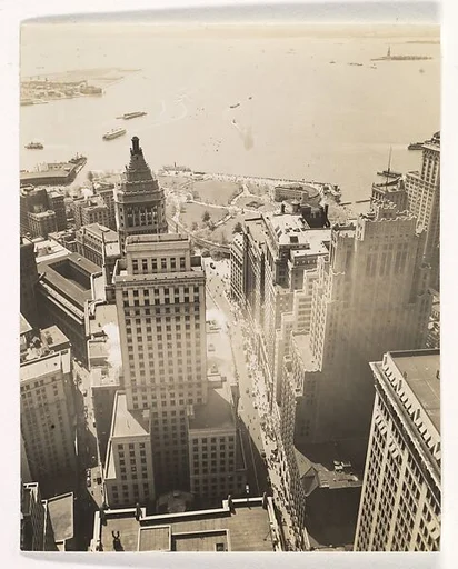 [Aerial View, Lower Manhattan, New York]