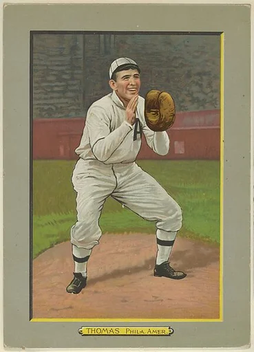Ira Thomas, Catcher, Philadelphia Athletics (American League), from Turkey Red Cabinets (T3)