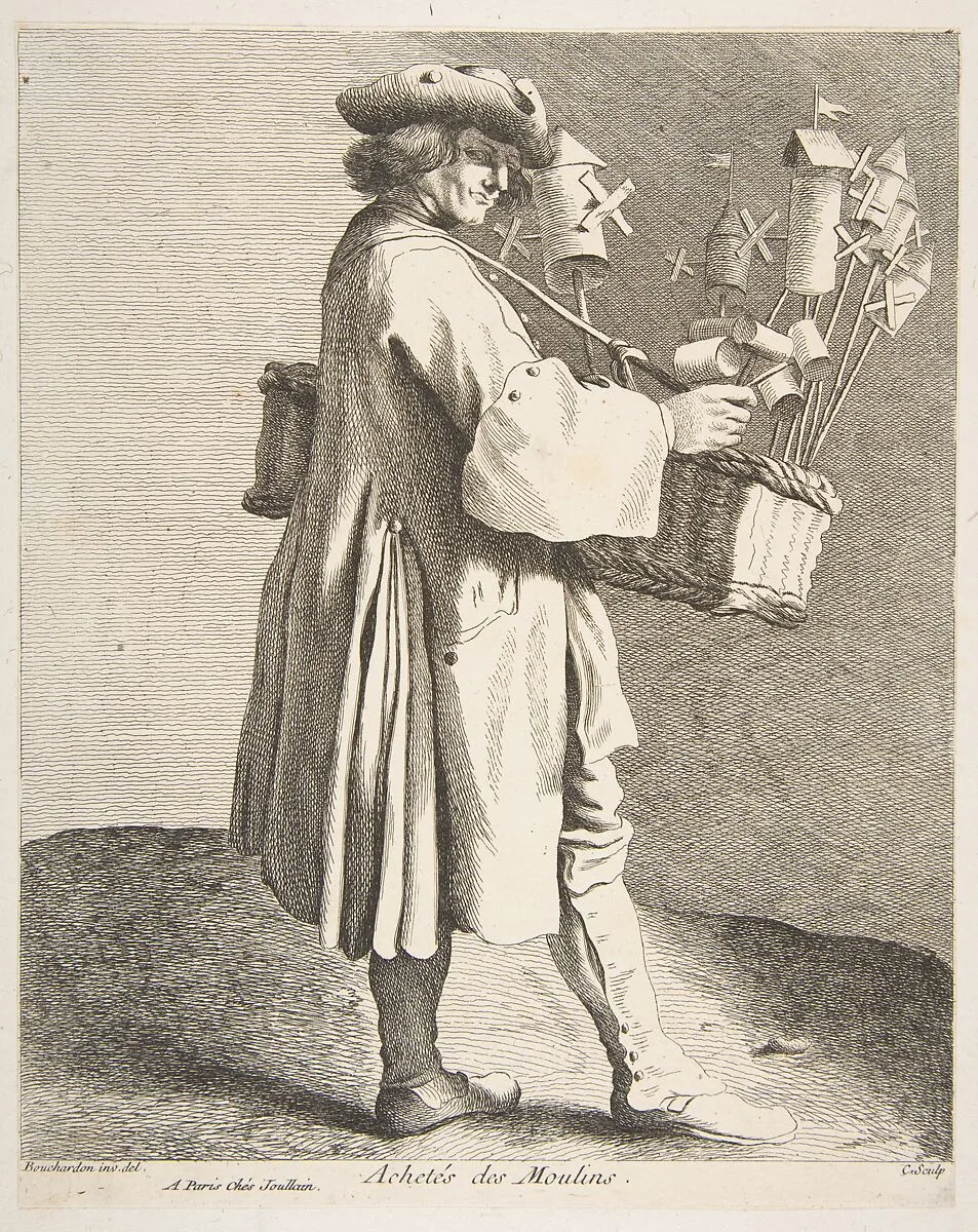 Whirligig Peddler — Anne Claude Philippe de Tubières, comte de Caylus|Edme Bouchardon
