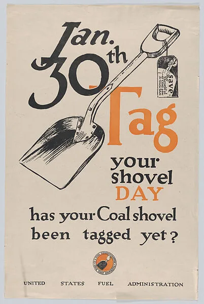 Tag your shovel day — United States Fuel Administration