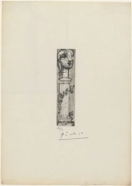 Sculptured Bust on a Pedestal — Pablo Picasso|Jacques Frélaut|Galerie Louise Leiris