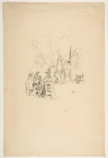 Conversations under the Statue, Luxembourg Gardens