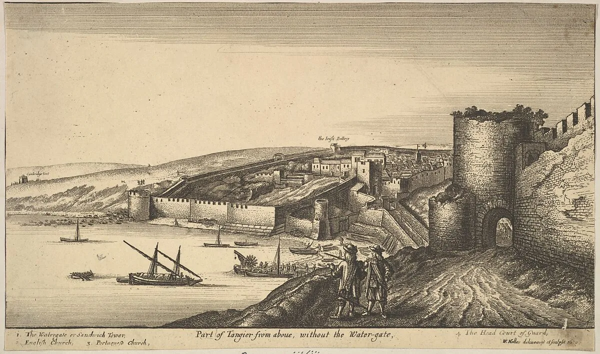 Part of Tangier from above — Wenceslaus Hollar