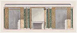 Harold Brown Esq: wall elevation with doors and fireplace — Ogden Codman, Jr.|Ogden Codman, Jr.