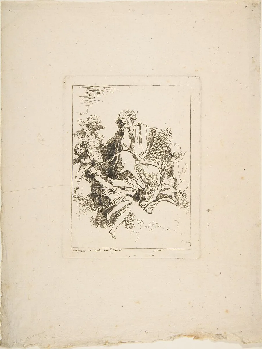 Saint Luke — Jean Honoré Fragonard|Giovanni Lanfranco
