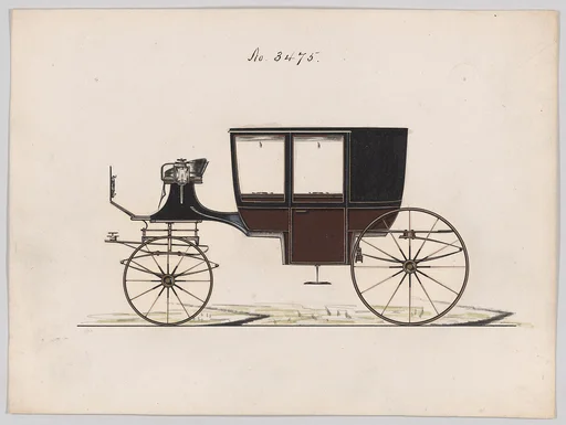 Design for Glass Panel Coach, no. 3475