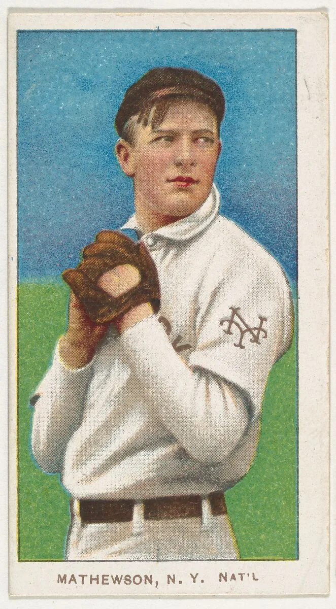 Mathewson, New York, National League, from the White Border series (T206) for the American Tobacco Company — American Tobacco Company