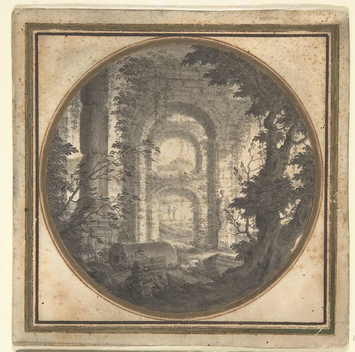 Imaginary Landscape with Classical Ruins — Carlo Fantaccini