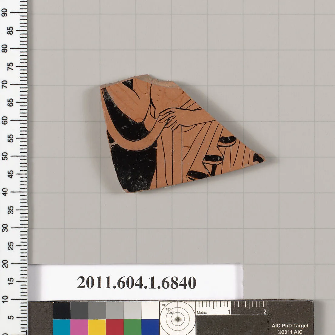 Terracotta fragment of a kylix (drinking cup) — Unknown