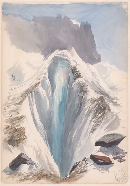 Eismeer, Grindelwald, recto (from "Splendid Mountain Watercolours" Sketchbook) — John Singer Sargent