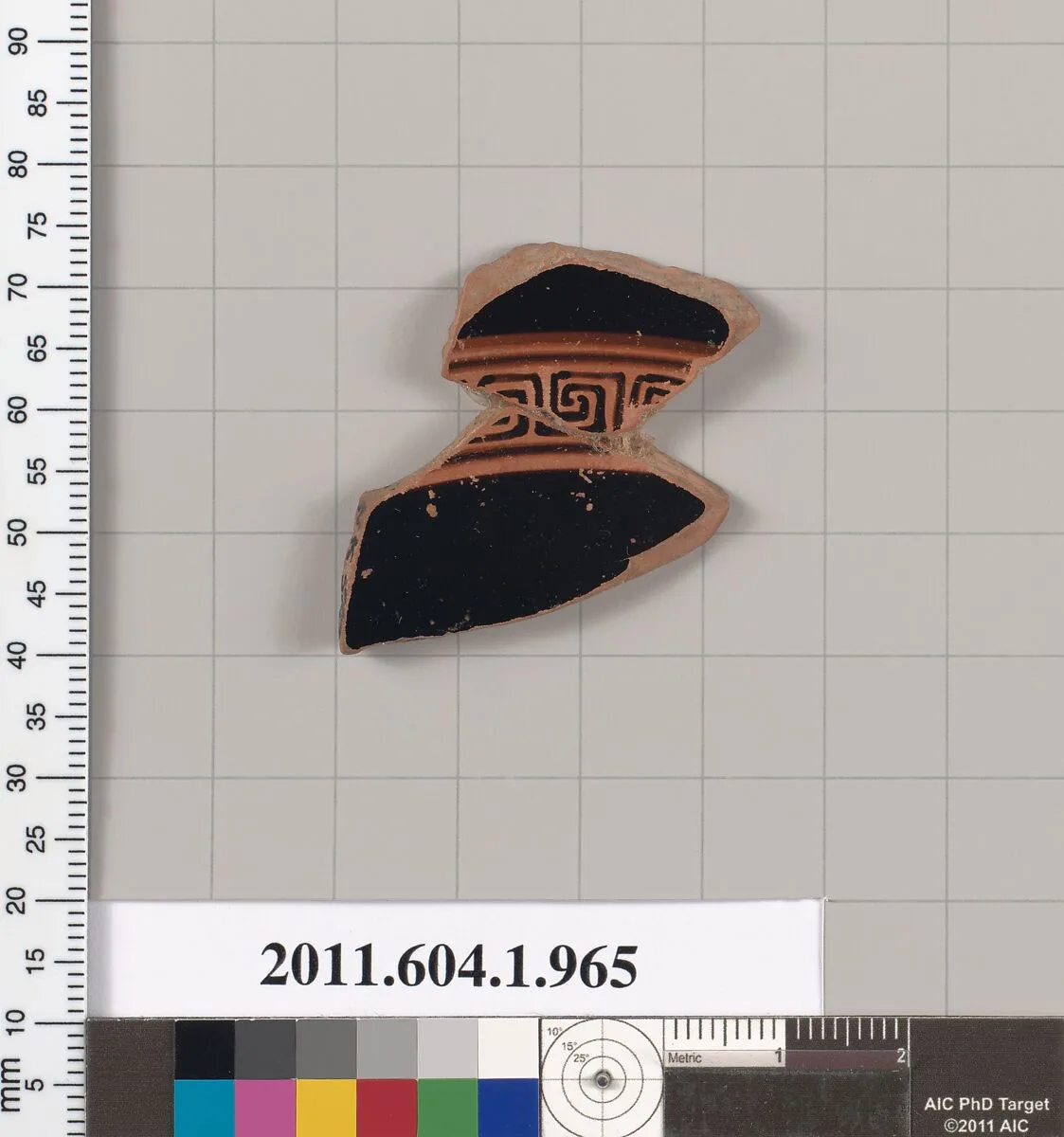 Terracotta fragment of a kylix (drinking cup) — Unknown