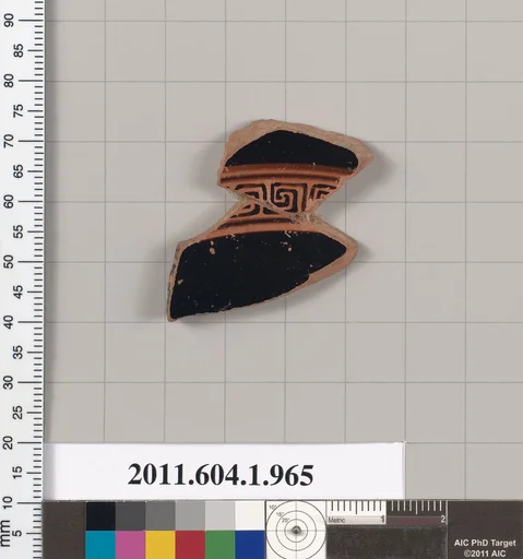 Terracotta fragment of a kylix (drinking cup)