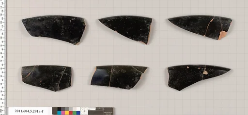 Terracotta rim fragments of kylikes (drinking cups)