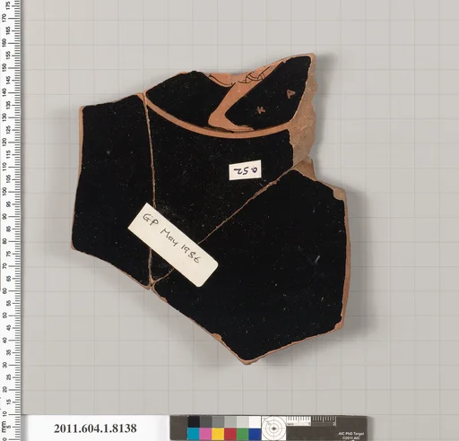 Terracotta fragment of a kylix (drinking cup)