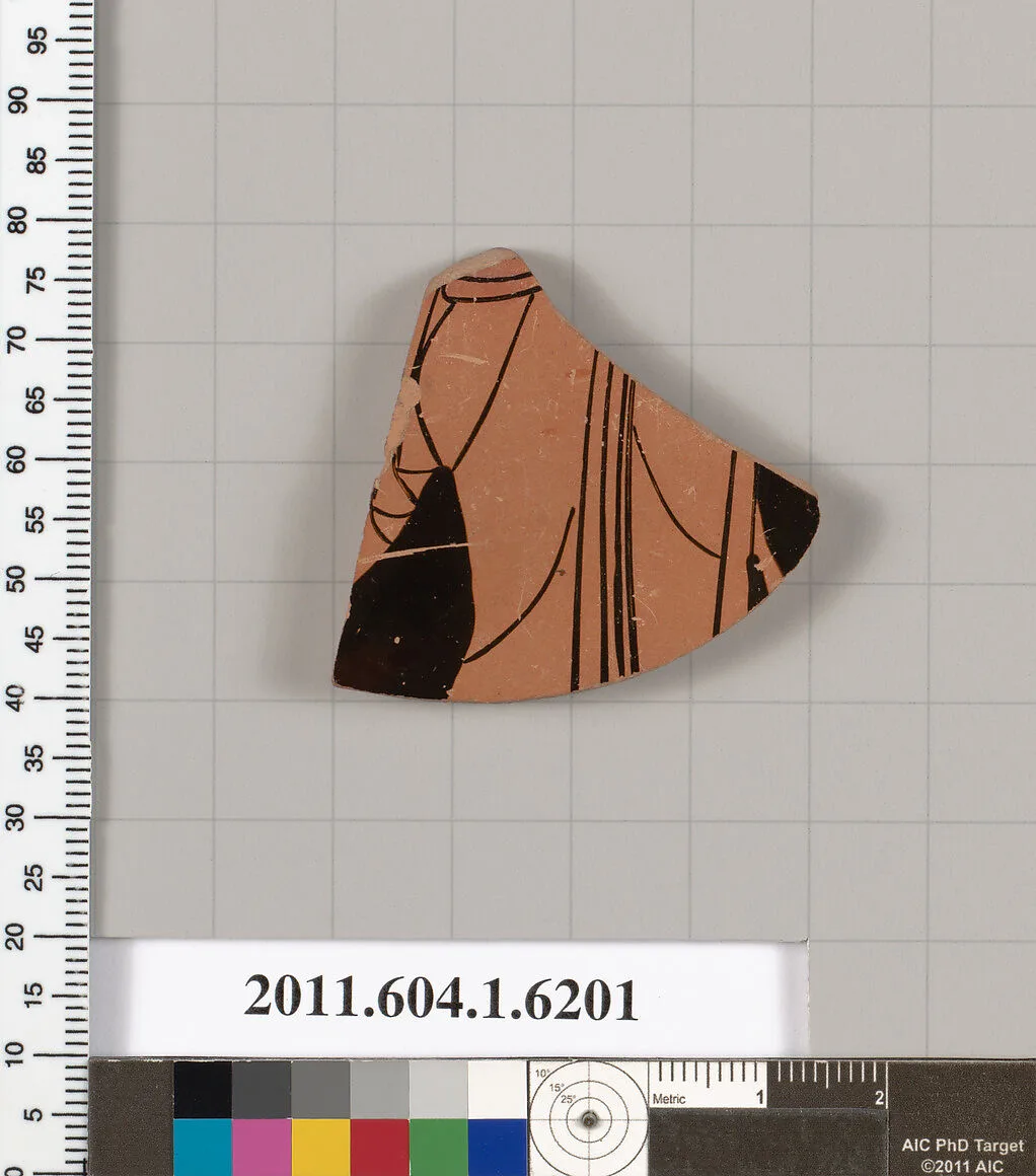 Terracotta fragment of a kylix (drinking cup) — Unknown