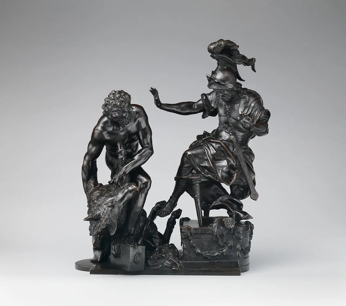 Hercules Delivering the Erymanthean Boar to Eurystheus — François Lespingola