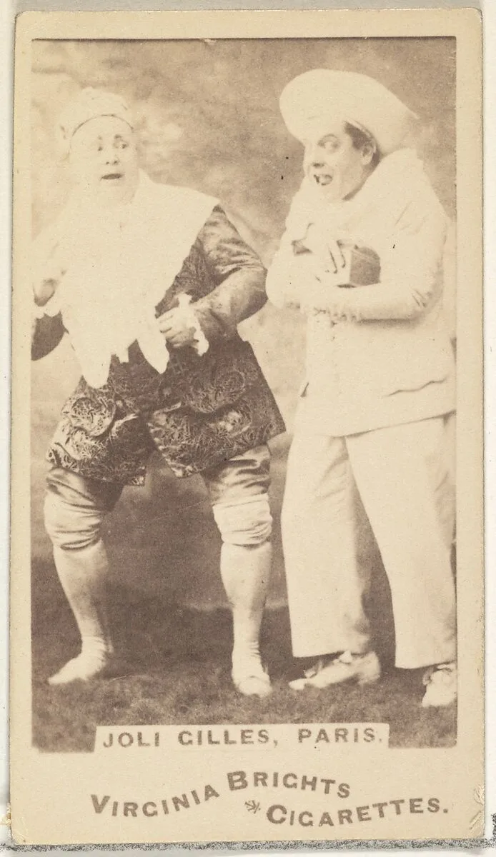 Joli Gilles, Paris, from the Actors and Actresses series (N45, Type 1) for Virginia Brights Cigarettes — Allen & Ginter