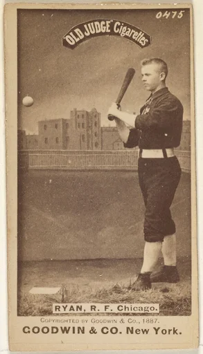 Ryan, Right Field, Chicago, from the Old Judge series (N172) for Old Judge Cigarettes