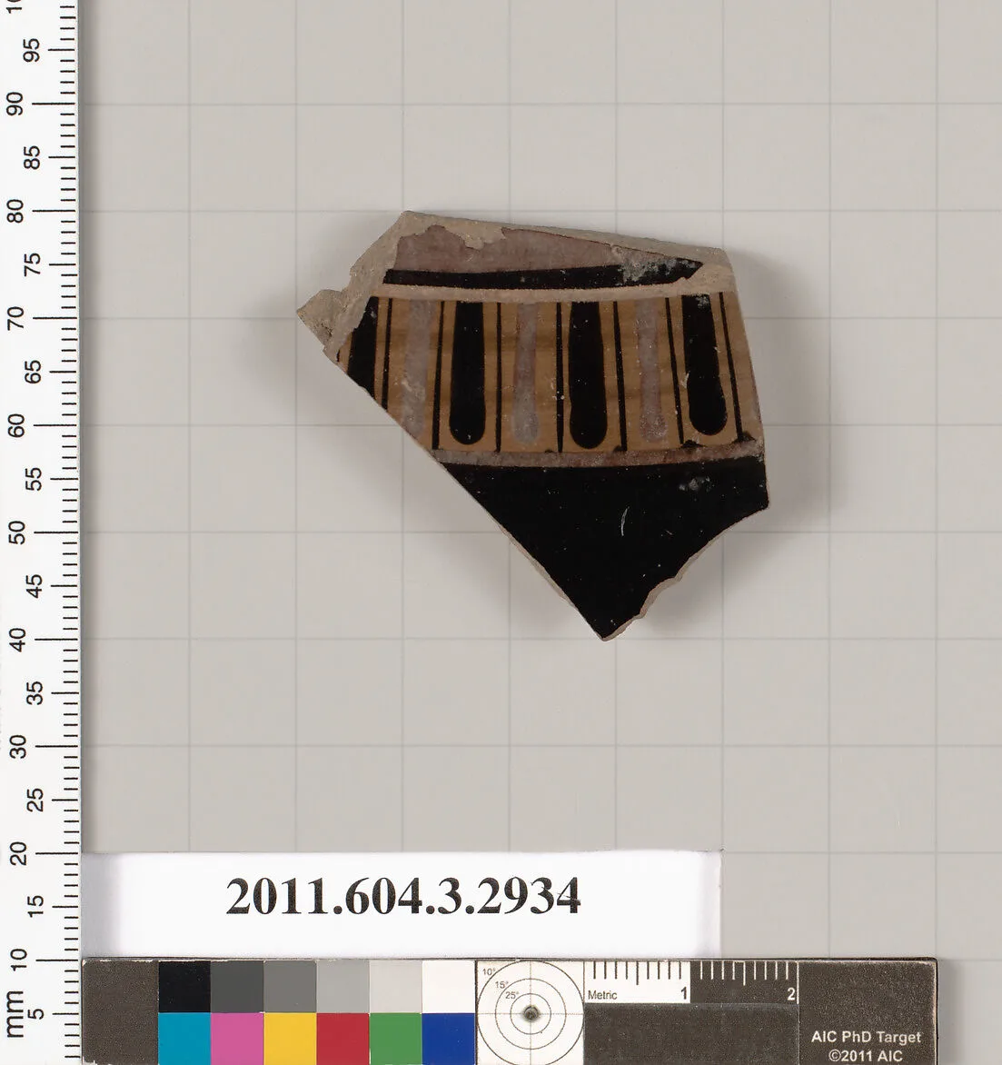 Terracotta fragment of a krater (bowl for mixing wine and water) or dinos (deep round-bottomed bowl) — Unknown