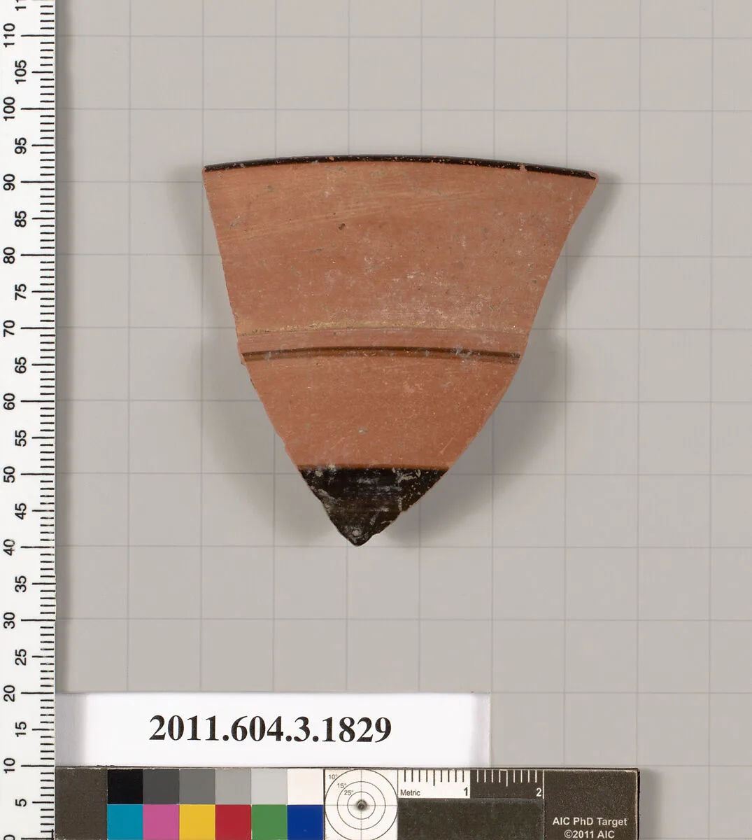 Terracotta fragment of a kylix: Lip cup (drinking cup) — Unknown