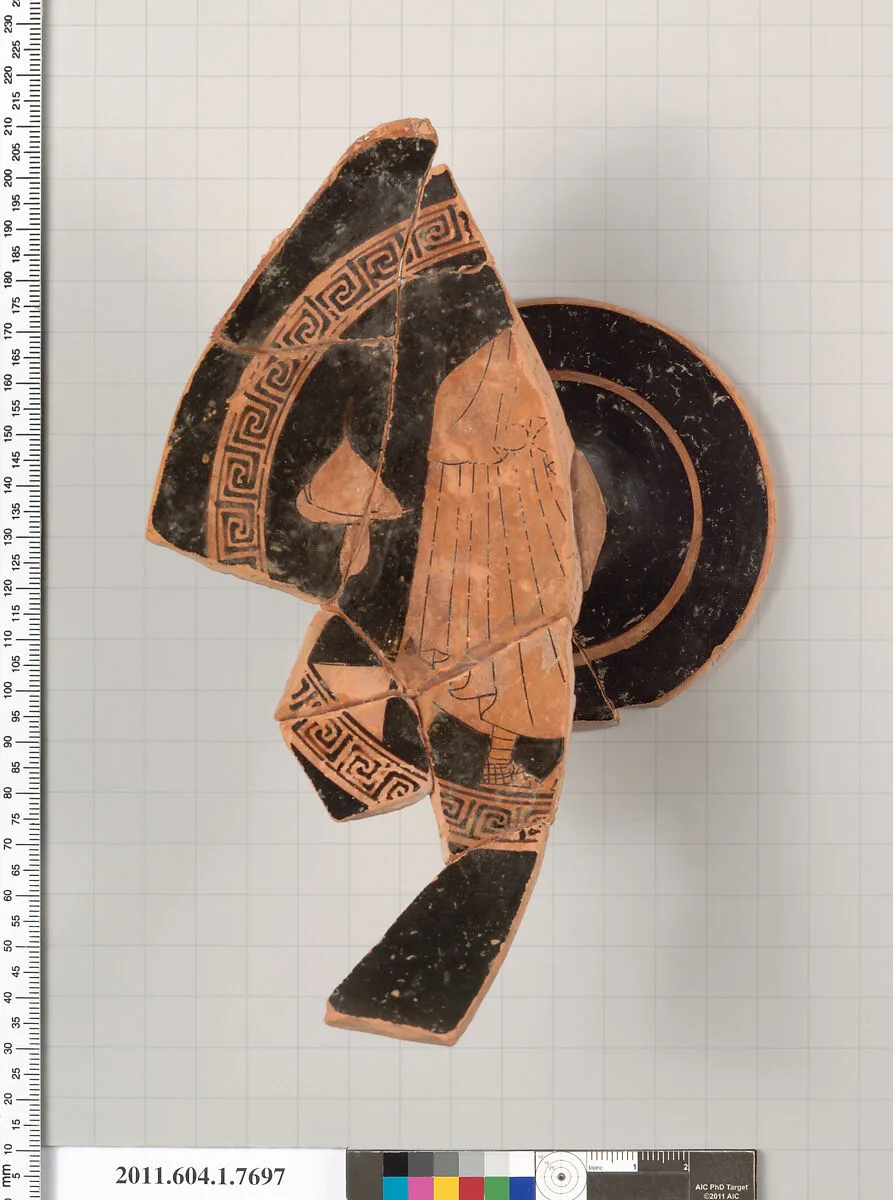 Terracotta fragment of a kylix (drinking cup) — Unknown