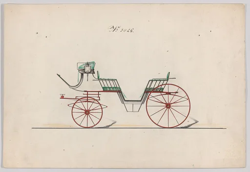 Design for 6 seat Phaeton, no. 3026