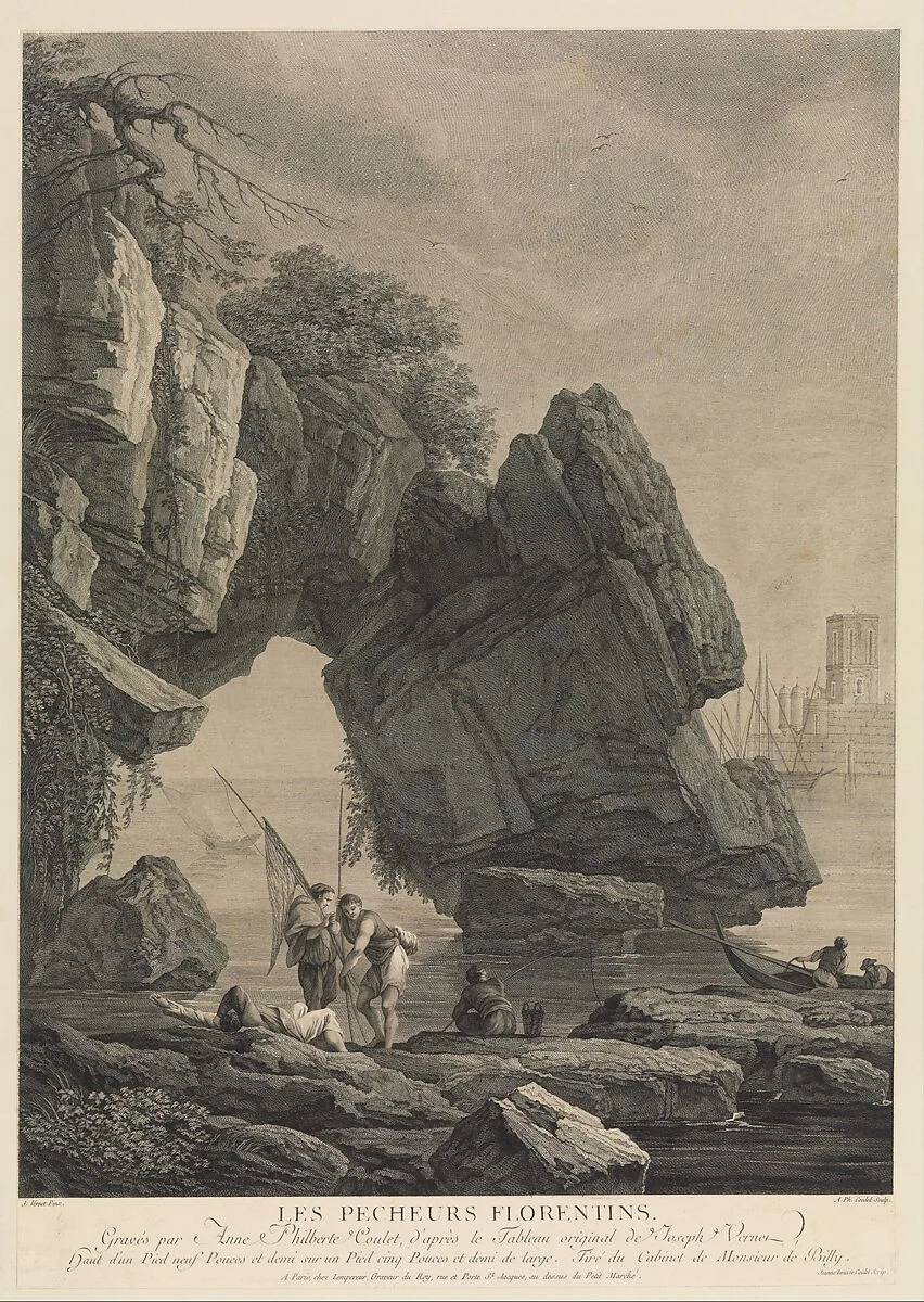 The Florentine Fishermen — Joseph Vernet|Anne Philiberte Coulet
