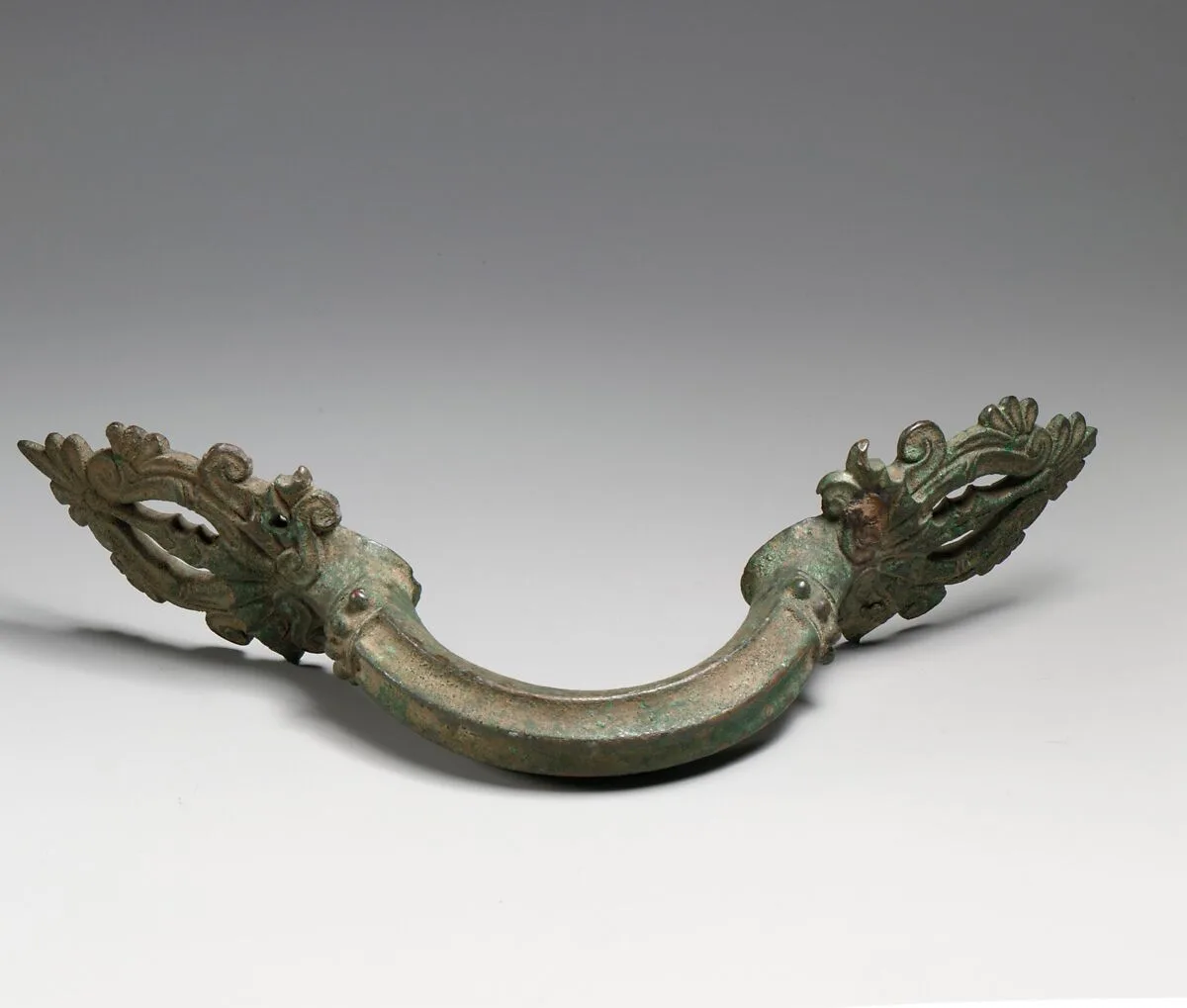 Bronze handle of a hydria (water jar) — Unknown