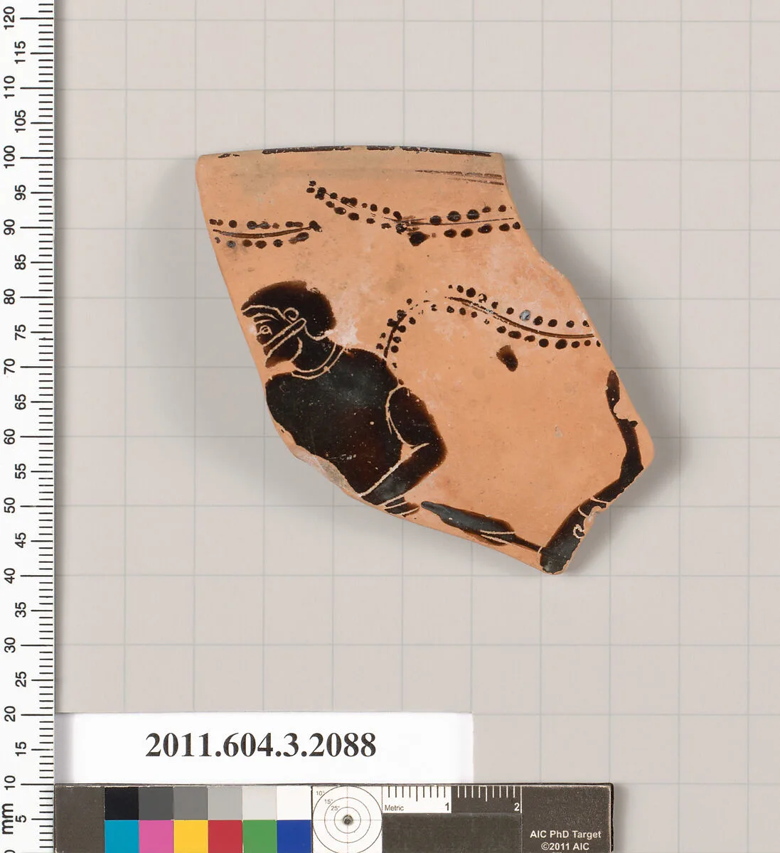 Terracotta rim fragment of a kylix (drinking cup) — Unknown
