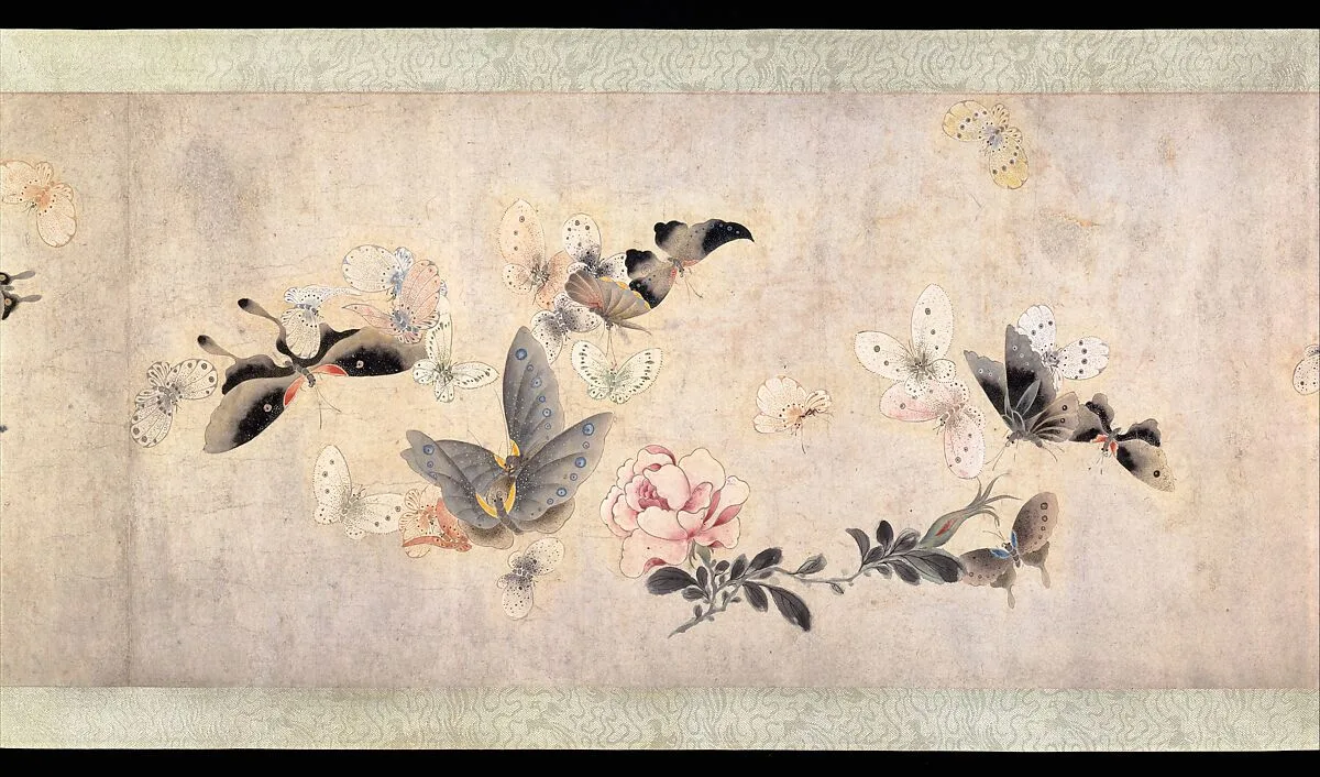 清 佚名 傳馬荃 花蝶圖 卷|Flowers and Butterflies — Ma Quan