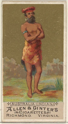 Australia (Indian), from the Natives in Costume series (N16) for Allen & Ginter Cigarettes Brands