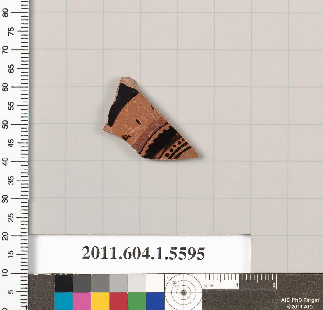 Terracotta fragment of a kylix (drinking cup) — Unknown