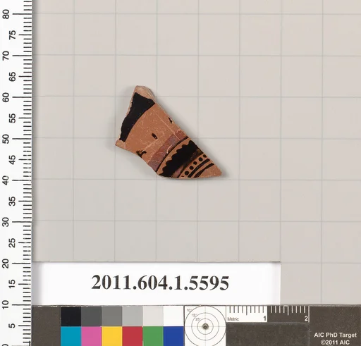 Terracotta fragment of a kylix (drinking cup)