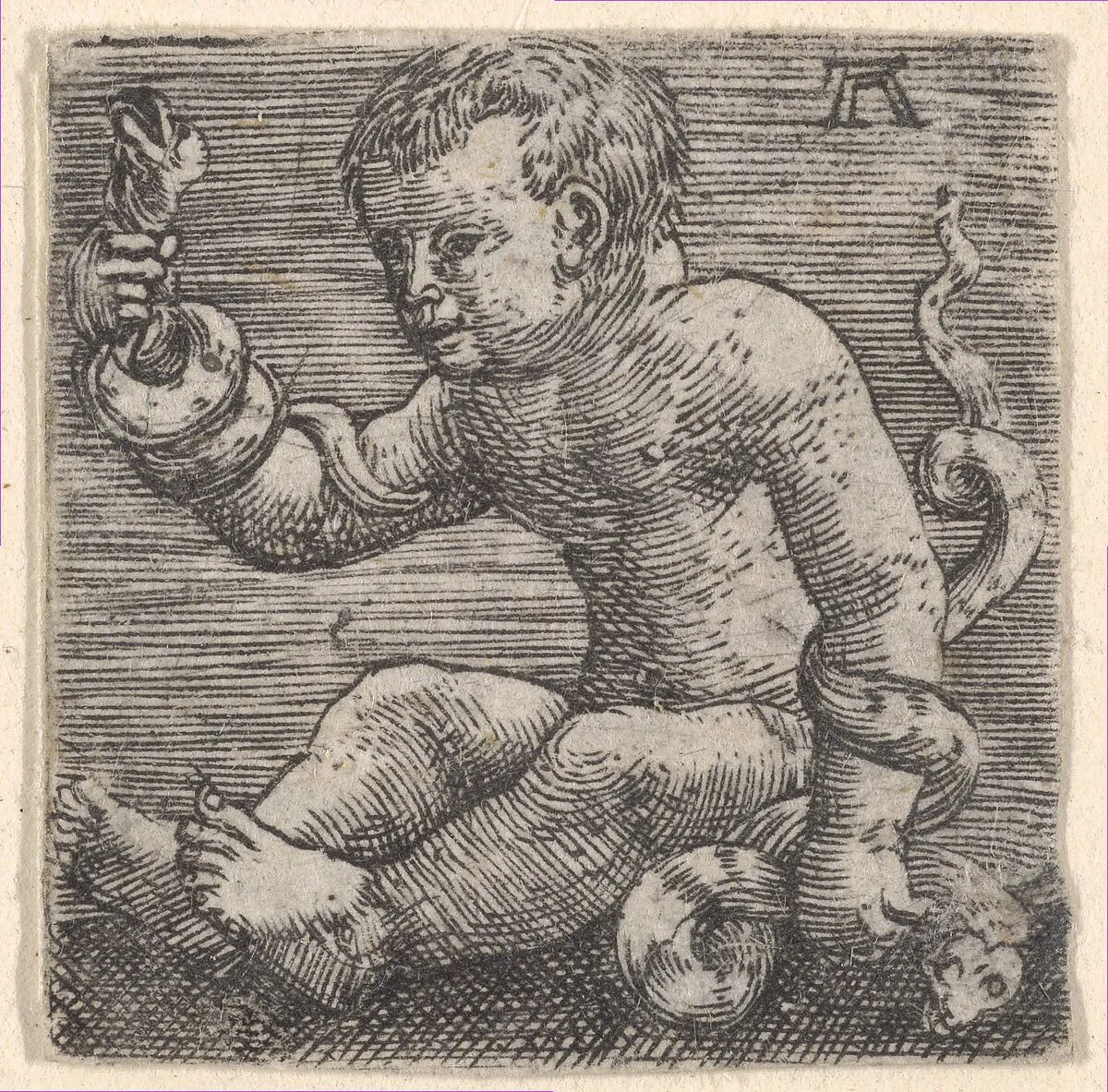 Young Hercules Killing the Snakes — Albrecht Altdorfer