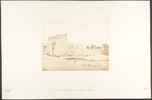 Vue générale du Temple de Khons, à Karnac, Thèbes